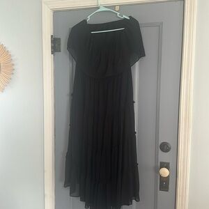 Black strapless